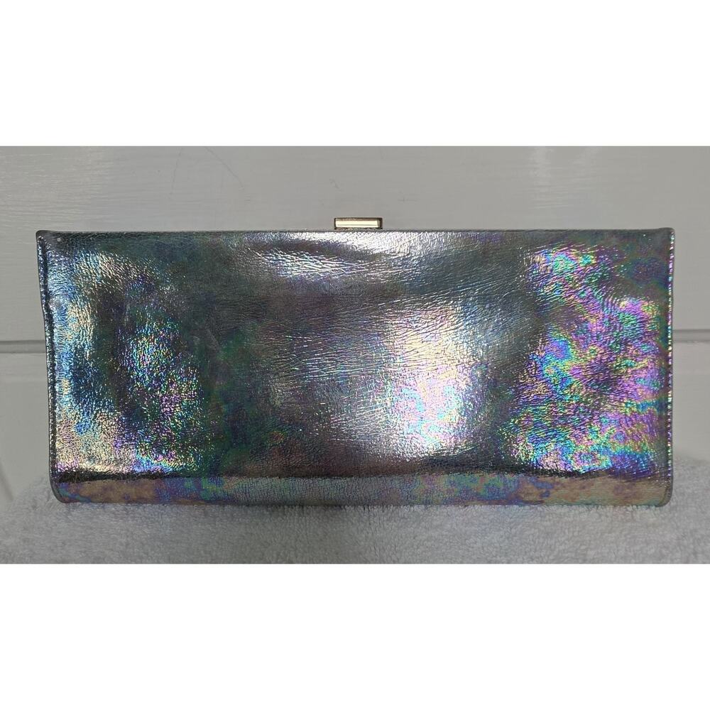 Roger Vivier Pilgrim Bolte De Nuit Iridescent Metallic Clutch Crystals w/COA - Picture 4 of 12